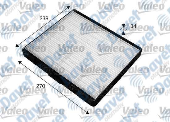 VALEO 715517 Kabin Filtresi Hyundai Coupe (02>) - Elantra (Pa)  ####